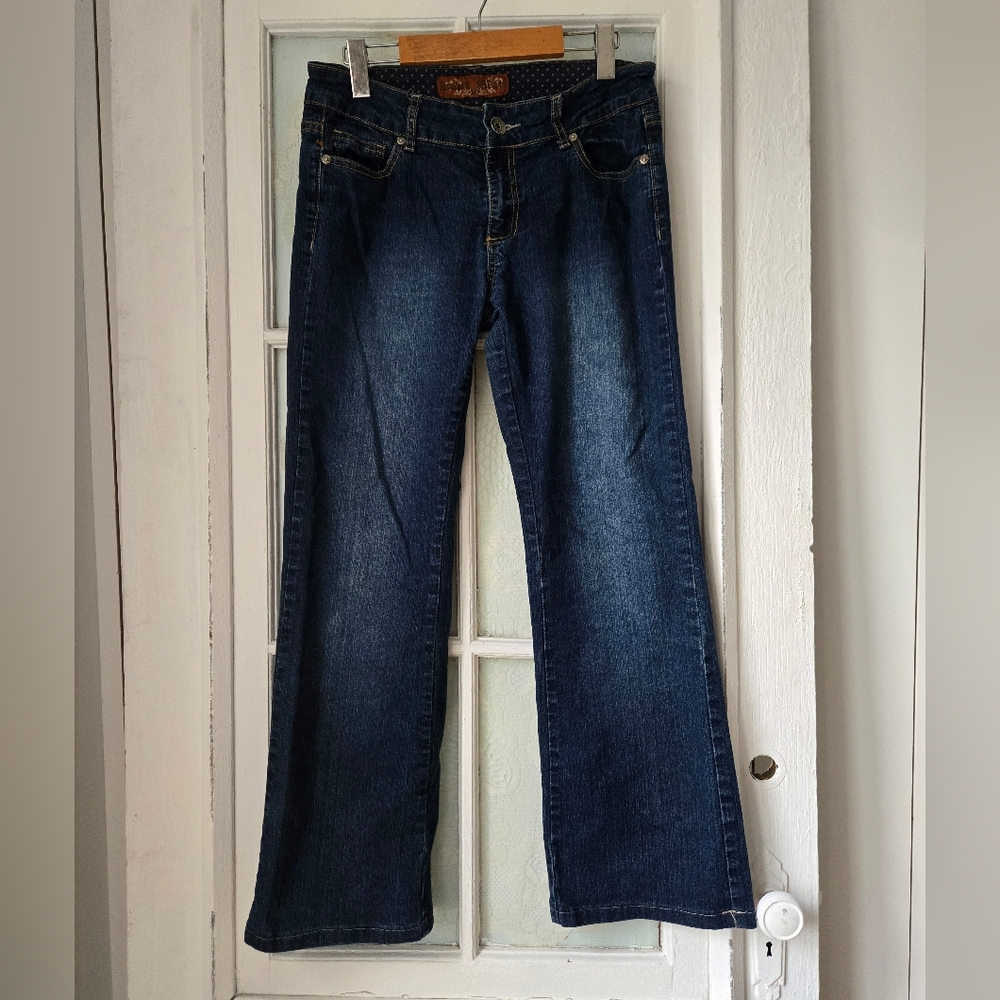 London Blues Dark Wash Bootcut Jeans Size 8
